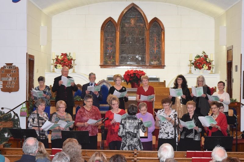 The 16 voices of the Kamsack Community Choir, under the direction of Susan Bear, performed in their annual Christmas concert entitled Christmas Revisited at Westminster Memorial United Church.