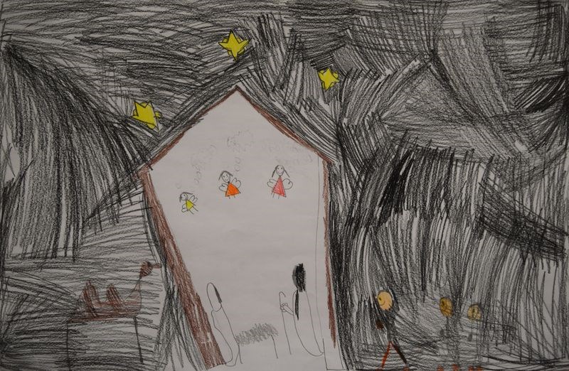 This poster by Takara Maciborski, a Grade 2A student at Victoria School in Kamsack, is among the entries in the Father Ruelle council of the Knights of Columbus annual nativity scene contest.