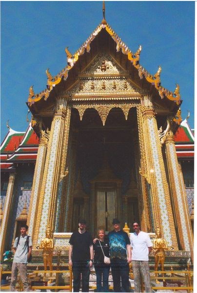 The Grand Palace From March 27 to April 11, members of the Fesik family of Kamsack were in Bangkok, Thailand attending a traditional Thai wedding of Brett Fesik and Pla Pimolsiri who were married on April 3. In the photo of the Grand Palace in Bangkok, from left were Brett, Sherrie, Ryan and Darrell Fesik. Within the palace complex there are several buildings including Wat Phra Kaew, the Temple of the Emerald Buddah, which dates to the 14th century.