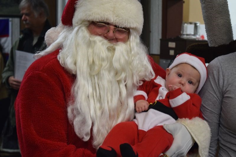 For the first time in her young life, Christina Kulak met Santa Claus on November 27 when he visited Kamsack.