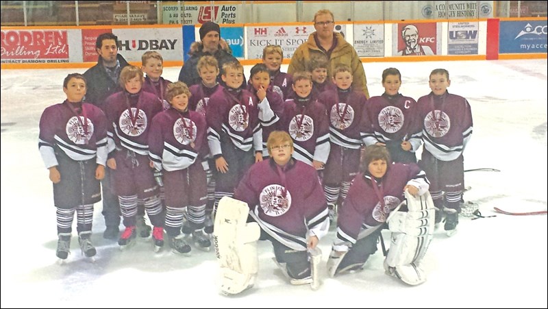 The Flin Flon Ped’s Threads AA Bombers took bronze on the AA side.