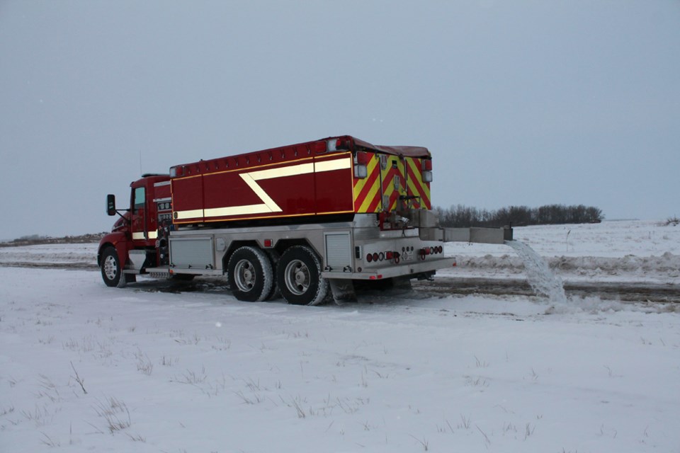 Preparing the ice pad