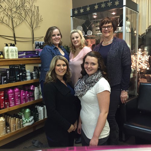 Carlyle's Cut & Curl Beauty Salon is now Salon 206, as co-owner Amy Geiger takes on full ownership from her partner, Marsha McLean. Although the Main Street mainstay has some exciting changes in store, Geiger says: “The salon will be open during the entire renovation period-in a different location-and Marsha will still be here to serve her clients.” Pictured are Salon 206 stylists  (back row, l-r) Jacey Tarr, Brooklyn Bodnaruk and Marsha McLean and (front row, l-r) Amy Geiger and Brittney Keyes.