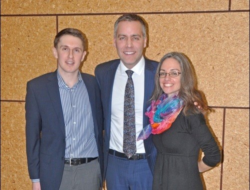 NDP leader Cam Broten was in North Battleford for the nominations of candidates Rob Feist in The Battlefords and Danica Lorer in Cut Knife-Turtleford. Both candidates are now in place as the party prepares for the April 4 provincial vote. Photos by John Cairns