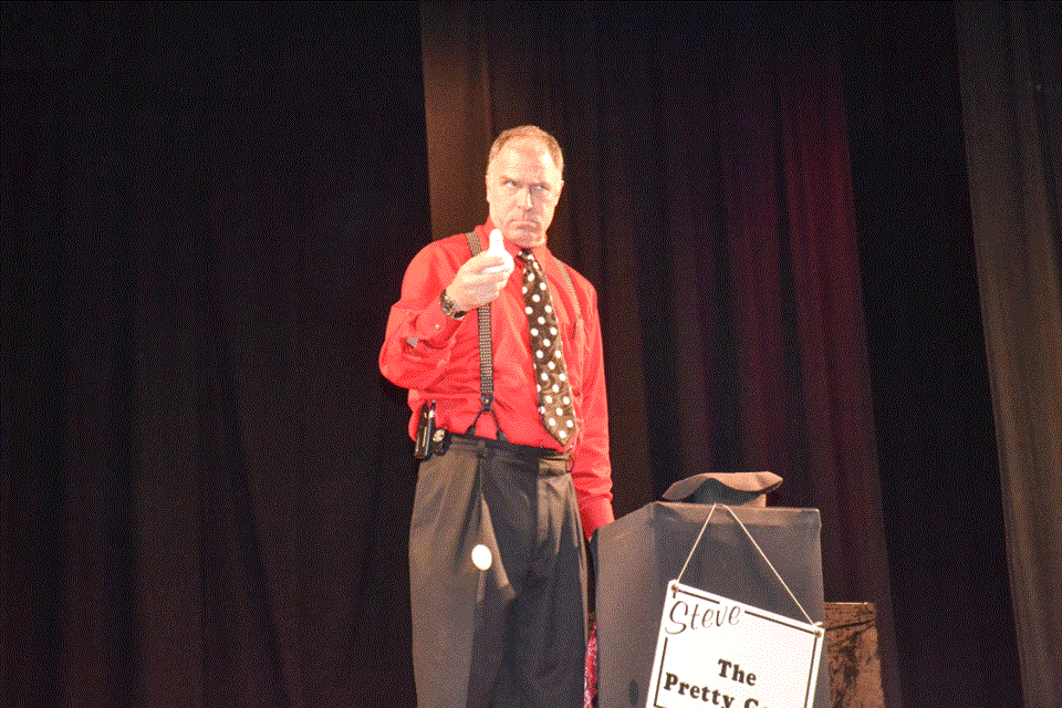Steve “the Pretty Good” Hamilton’s quirks extended to the final trick of his show, when he tried to make a dove appear, resulting in something silly.