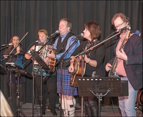 Back of the Bus has released its newest CD and performed at the Battlefords Community Players Clubhouse in Battleford in celebration last week. Photos by Averil Hall