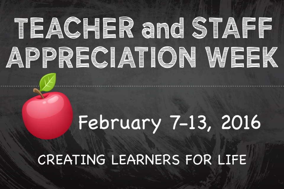 Teacher Staff Appreciation Week