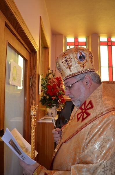 Bishop Brian Bayda consecrated the Holy Door at SS. Peter and Paul Ukrainian Catholic Church in Canora on December 27.