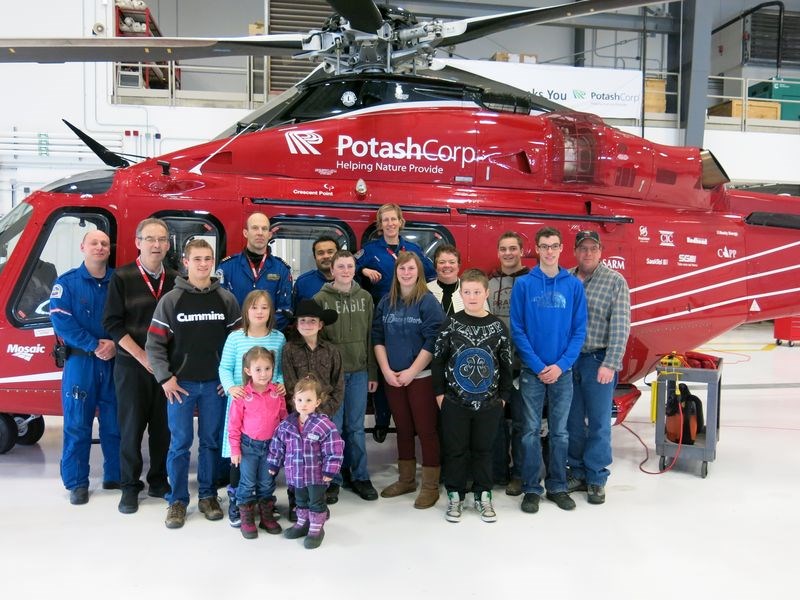 Club members from the Kelvington 4-H Club were offered a hands-on tour of the STARS Ambulance Base in Saskatoon on December 30. Club family members took advantage of the opportunity and accompanied members on the tour.