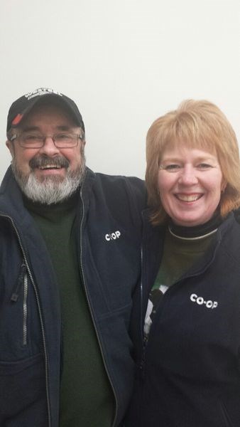 Winning the A event in the Preeceville stick bonspiel played January 22 were bob Lebo and Glenda Jeffrey.