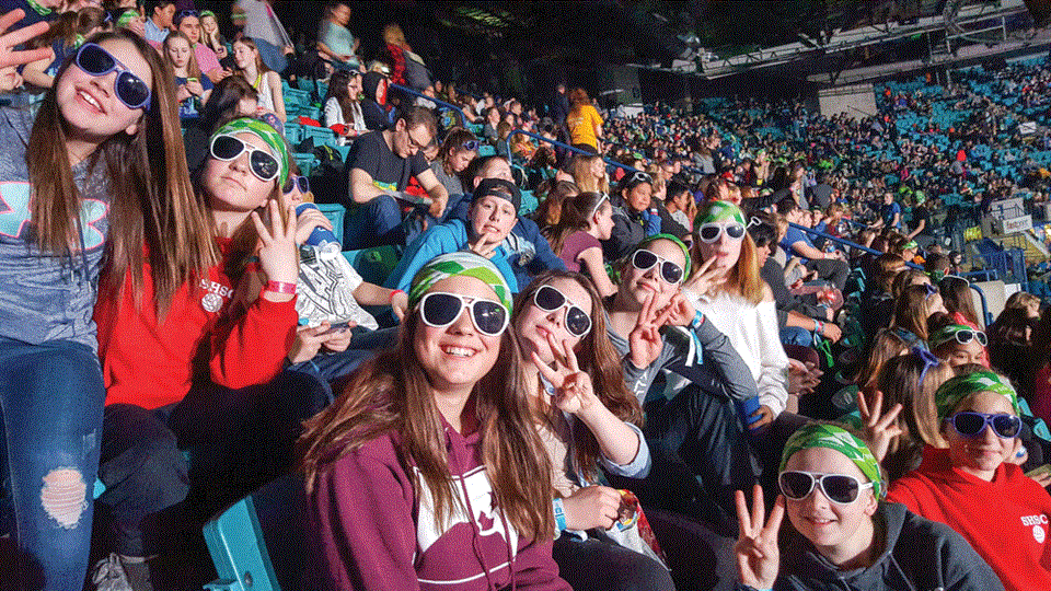 Kids at We day