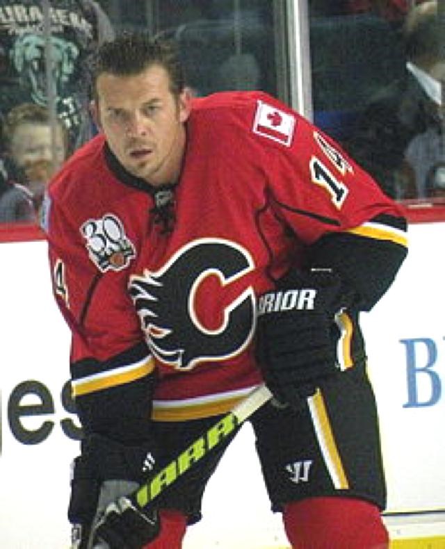 Theo Fleury flames