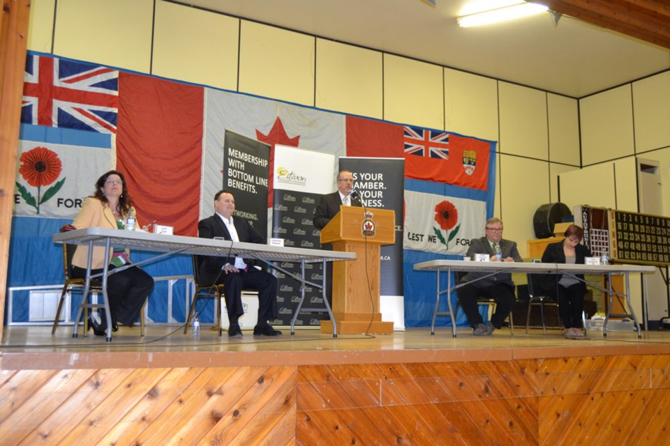 Candidates at the forum on March 17