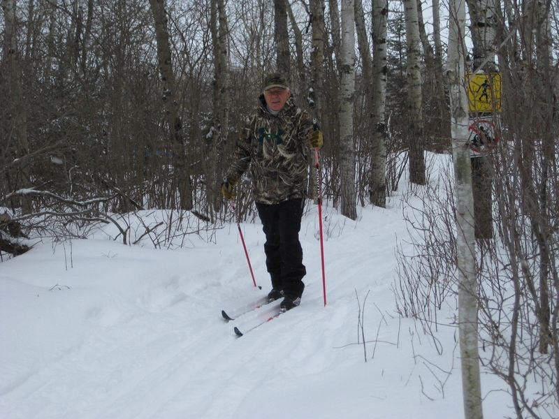 Lou Roste took up the sport of cross-county skiing and enjoys skiing the newly-expanded trails in the Preeceville area.