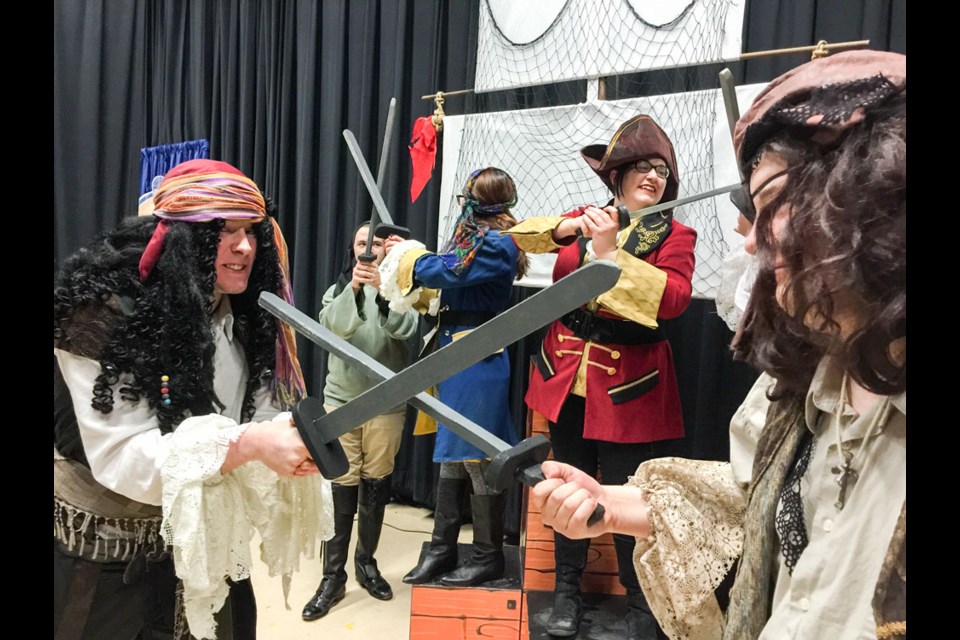 Students from the Lampman High School Drama Club have been rehearsing for 13 Signs You Should Stop Being a Pirate.