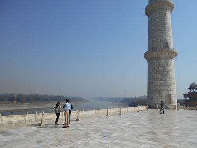 Standing on an upper level of the Taj Mahal, Daniels said the view of the Ganges River was a sight to be remembered.