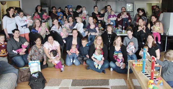 Parents and babies came to the family resource center to meet, learn about programs on offer and take part in family activities as part of the Family Resource Centre’s annual Baby Shower, an event for all new parents.