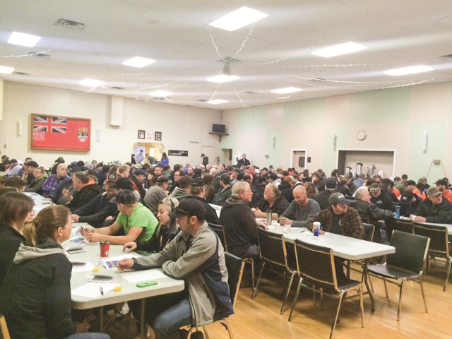 People at safety workshop
