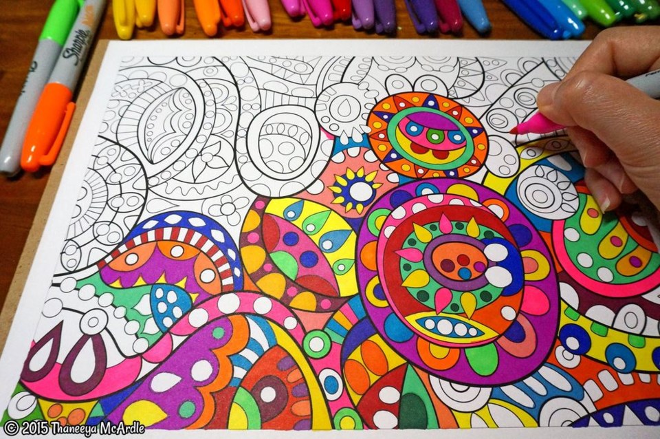 adult colouring book