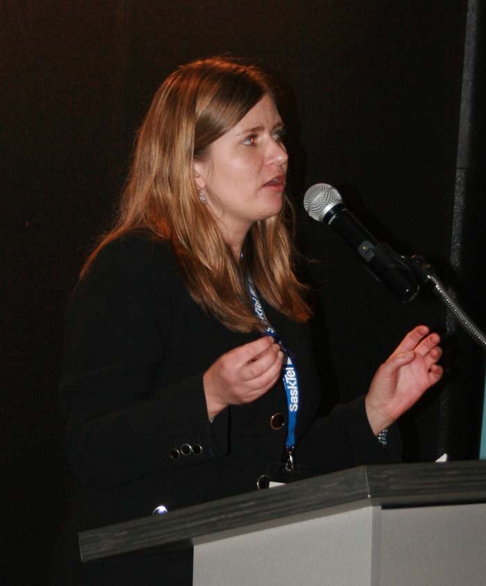 Karla Zubrycki, communication manager with IISD