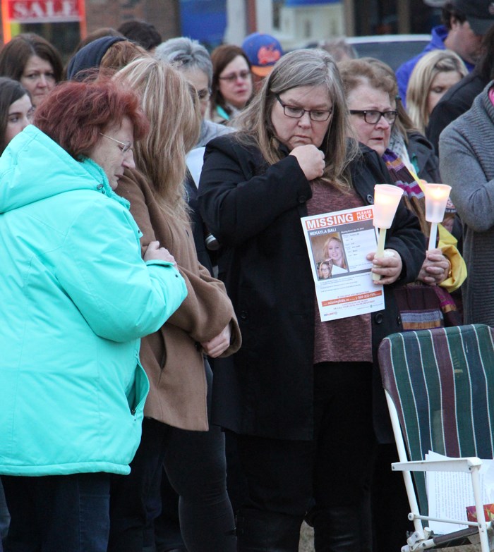 Candle-Light Vigil for Mekayla Bali