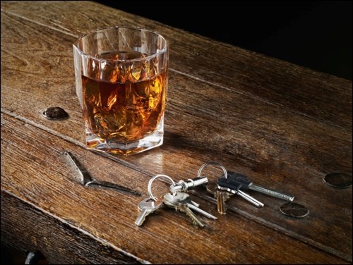 cocktail and keys