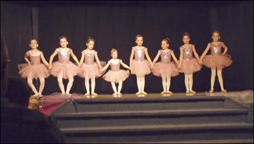 A ballet group danced to I Want to Hold Your Hand at Borden Dance recital April 29.