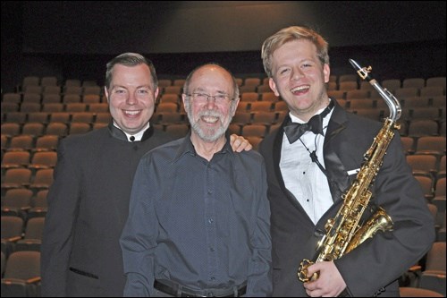 The National Youth Band of Canada, the most comprehensive music education project offered by the Canadian Band Association and the premiere youth wind ensemble in the country, was in North Battleford last Thursday for two performances at the Dekker Centre for the Performing Arts. It brought together conductor Dr. Jason Caslor, who grew up in North Battleford and is currently Associate Director of Bands and Orchestras at Arizona State University, Caslor’s high school band teacher Gene Aulinger, and NYB band member Cole Knutson, formerly of North Battleford and also a student of Aulinger. Photos by Jayne Foster