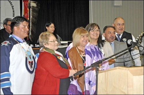 The FSIN Spring Legislative Assembly brought together First Nation leadership from across the province for two days of Treaty related discussions at the Northland Power Curling Centre. Photos by John Cairns