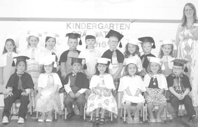 Members of the Sturgis School Kindergarten class for 2016, from left, are: (back row) Amrie Seerey, Ripley Prestie, Makayla Johnson, Conner Burym, Autumn Rose, Darian Serdachny, Chloe Jansen, Jesse Beatty, Phoenix Galay and Lisa Serdachny (teacher) and (front) ZJ Dela Torre, Bella Alblas, Kelmer Albarracin, Rylee Coleman, Ocean Hitchens, Avery Masley and Easten Seversen.