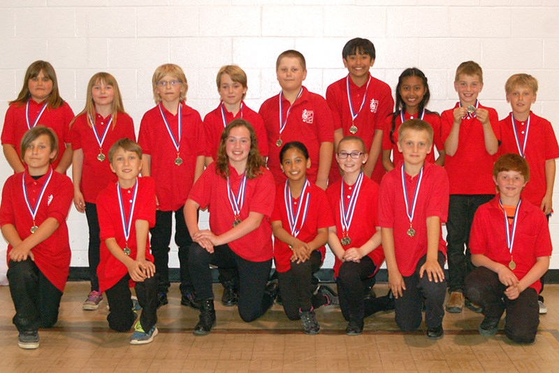 Beginner band Merit awards were presented to band students. From left, they were: (back row) Peyton Fullawka of Sturgis; Tessa Reine of Norquay; Nathan Anaka of Sturgis; Cyrus Stittle of Sturgis; Jayden Fedorchuk of Sturgis; Joshua Mendoza of Invermay; Anne Dela Cruz of Preeceville; J.T. Foster and Carson Ebert of Norquay, and (front) Jackson Krotenko of Canora; Matthew Korney of Preeceville, and Meadow Ostafie, Methyl Trask, Jayden Burym, Hayden Strelioff and Tomas Hauber, all of Canora.