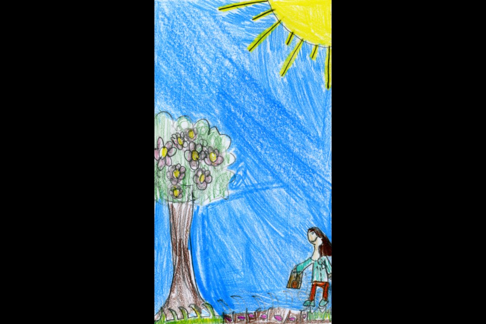 Turning an eye to the skies... Abby Allin, Grade 2 M.C. Knoll School