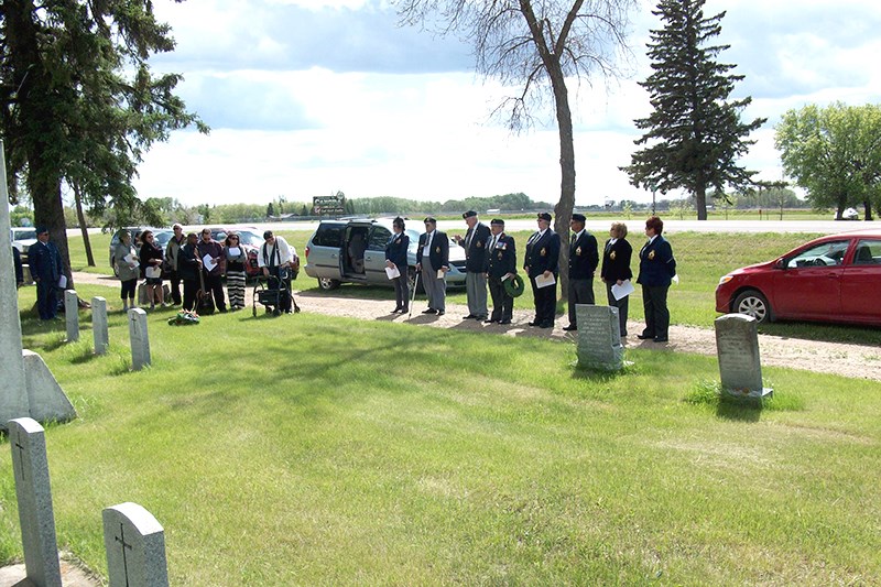 Members of the Canora branch of the Royal Canadian Legion gathered at the Legion’s area of the Canora Cemetery for a Decoration Day service on June 5.