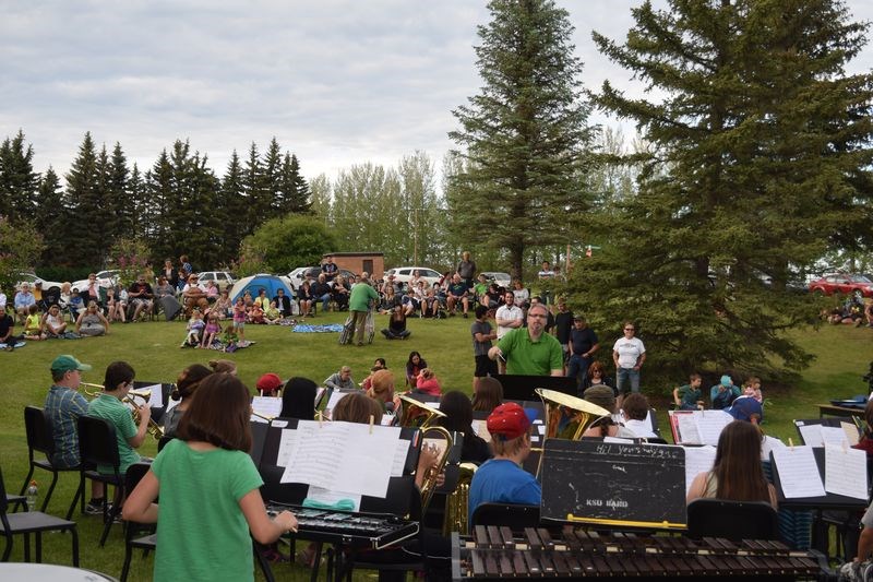 The KCI beginner, junior and senior bands performed on the lawn of the Kamsack Hospital on June 15 for the bands’ annual pie-and-ice cream concert.