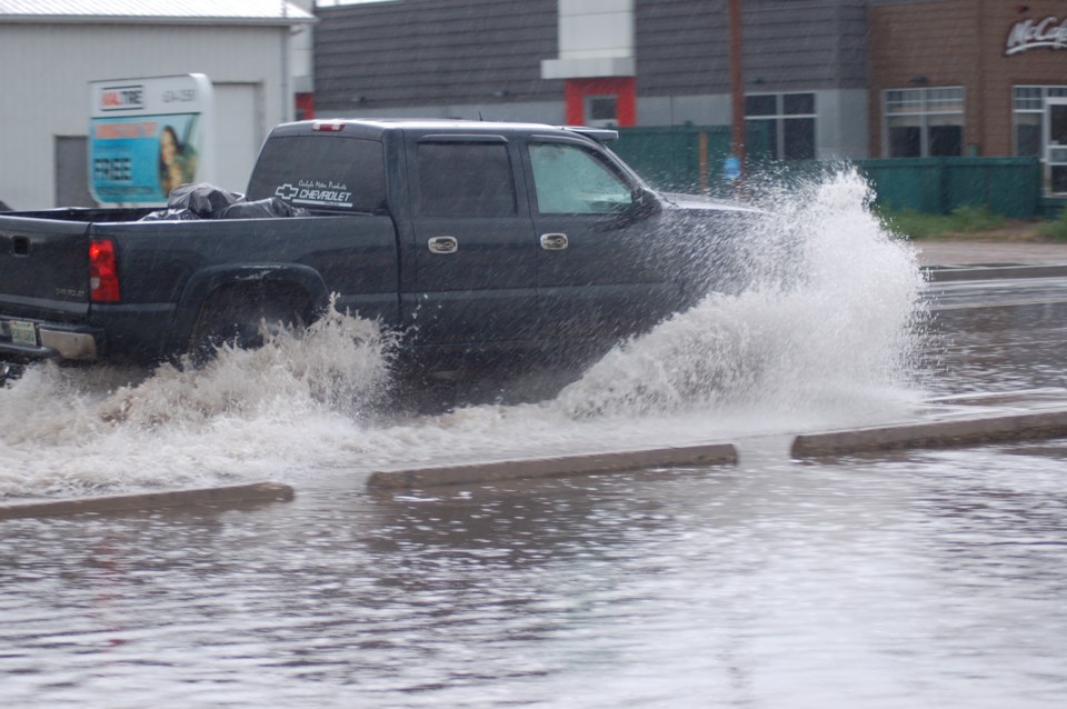 Truck flood pic
