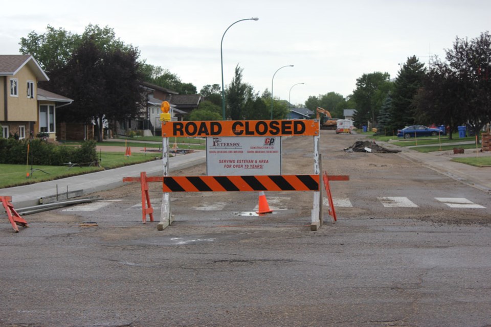 Milne Crescent work underway