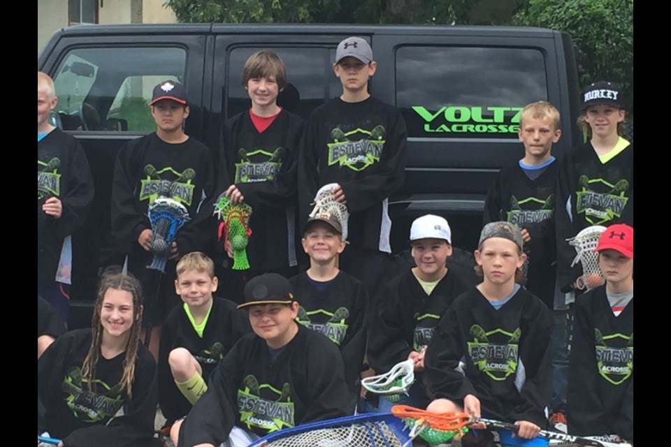 The Estevan Voltz peewee lacrosse team earned a fourth-place finish at the Saskatchewan Lacrosse championships this past weekend.