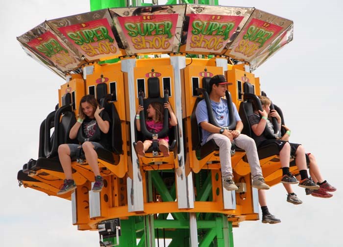 Summer Fair Fun – The rides have always been one of the highlights at the Yorkton Exhibition Summer Fair, and the quickly falling Super Shot was a thrill for many of the attendees.