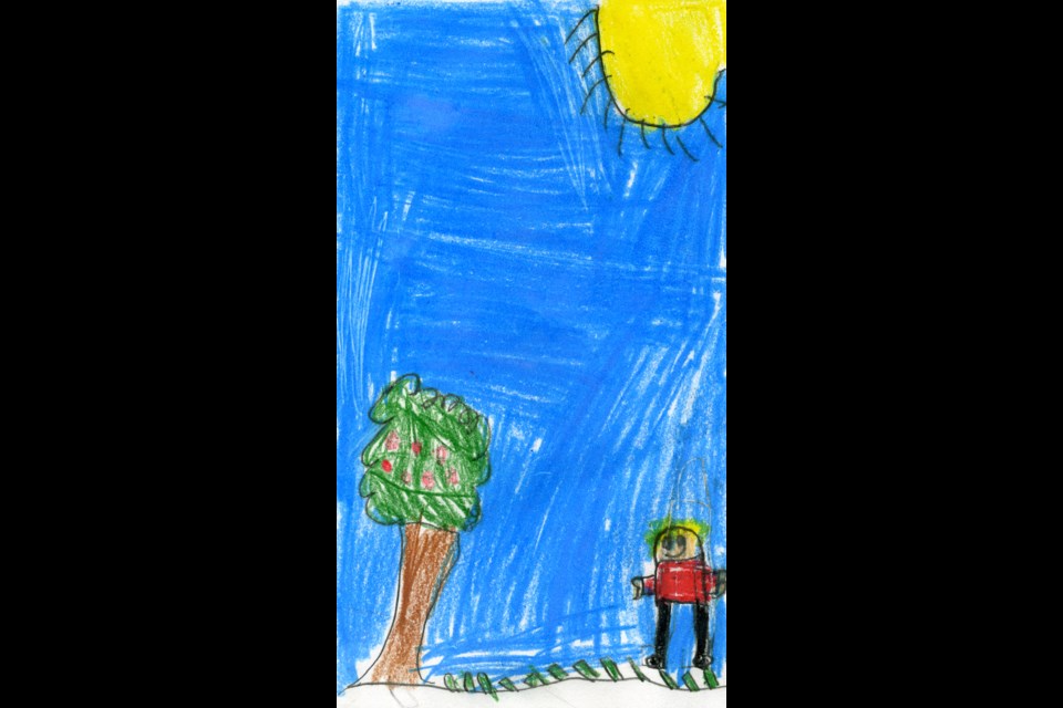 Turning an eye to the skies... Carter Schneider, Grade 2 M.C. Knoll School