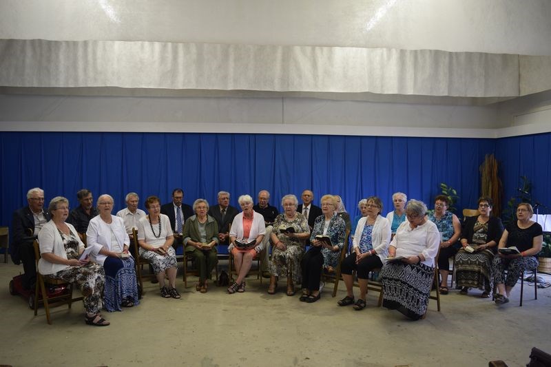 District Doukhobors assembled as the Heritage Choir on Sunday when Heritage Day was celebrated at the National Doukhobor Heritage Village.