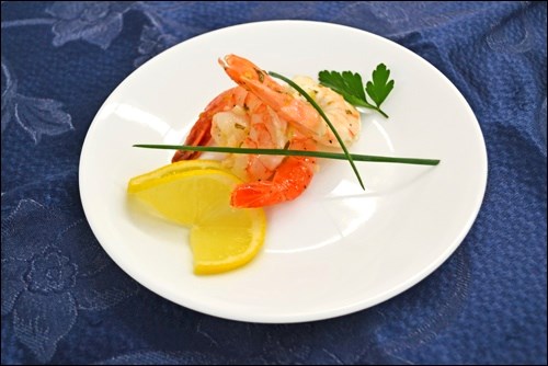 Thai shrimp appetizer at the gourmet dinner at Blaine Lake Gospel Chapel fundraiser Aug. 27.