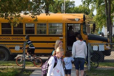 Canora Junior Elementary School was just one of the schools across the province who welcomed children and parents who walked their children to school and prepared them for another year of learning.