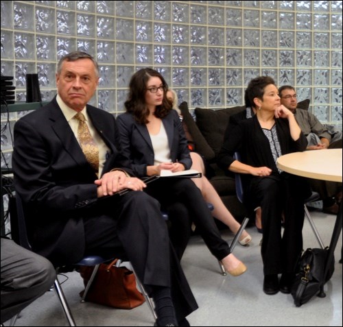 Deputy Premier and Minister of Education Don Morgan met Living Sky school officials as well as students at North Battleford Comprehensive High School as they highlighted their Gateway to Success/Grad Coach program at the school.