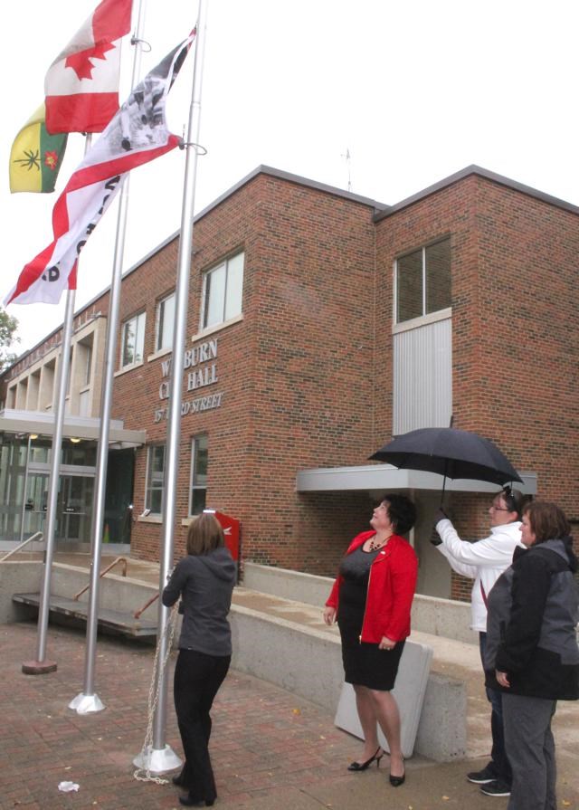 Terry Fox flag raising
