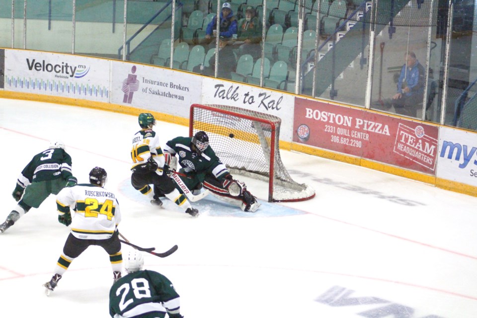 Roberts with the backhand