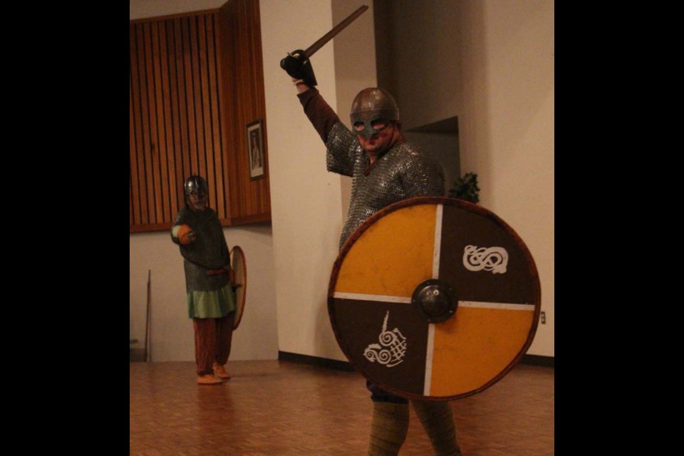 The Scouts in Yorkton are getting ready to go to the Canadian Scouts Jamboree in Halifax in 2017. In order to take the trip east, they first took a trip to the past, hosting a Medieval Feast at St. Mary’s. With fighting vikings, jesters, the chance to put people in the pillory and the food that a big feast requires, the night was an entertaining way to go back in time. The group needs to raise $50,000 to send everyone to the event.