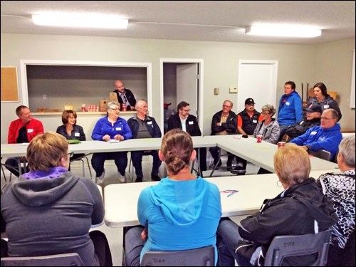 Fairview Heights residents met for a public meeting Thursday to help develop a master plan for Fairview Heights Neighbourhood Park. The meeting drew a large number of people and enthusiastic feedback from local residents about what the park should look like. Photos by John Cairns