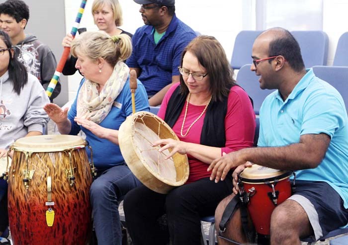 Culture Days Yorkton’s Culture Days celebrations featured a wide range of events to showcase culture in the city. The event featured a variety of workshops, including the drumming workshop pictured above, films presented by the Yorkton Film Festival, monologue presentations by Free My Muse theatre and a concert by the Andino Suns, a latin music group based out of Regina. The event allowed people to get a glimpse of a wide range of Saskatchewan culture.