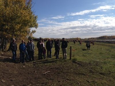 Nathan and Megan Maier of Preeceville hosted a management and sustainability workshop with 13 guests.