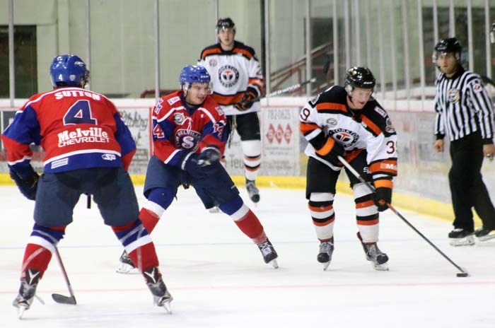 Rivalry renews The Yorkton Terriers and the Melville Millionaires faced off in two close games over the weekend, with one win going to each team, the wins coming in the respective home arenas. The Terriers sit with a 3-4-2 record and fourth spot in the Saskatchewan Junior Hockey League’s Viterra Division.